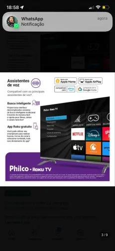 Tv na caixa nunca usada