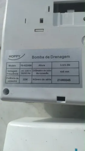 Bomba de drenagem para ar condicionado