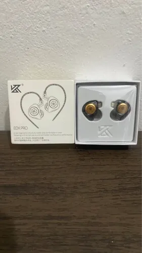 Fone KZ EDX PRO no/mic (LACRADO) - PRETO - Com bolsinha de armazenamento.