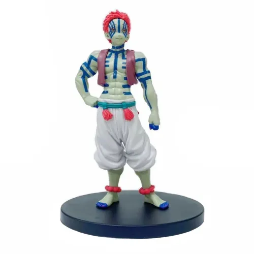 Boneco Akaza Miniatura Demon Slayer Kimetsu 16cm