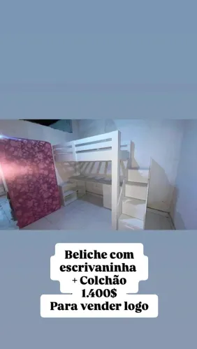 Beliche com Escrivaninha + Colchão