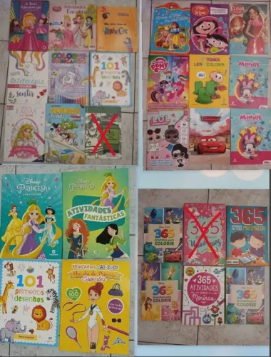 Livros infantis - alguns são de leituras e outros tem atividades e colorir total 26 livros