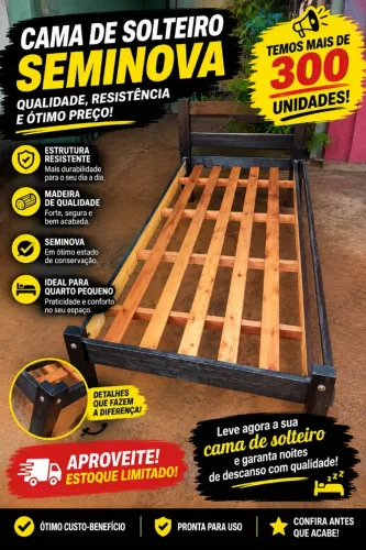 ? Cama de Solteiro Seminova - Excelente Oportunidade!