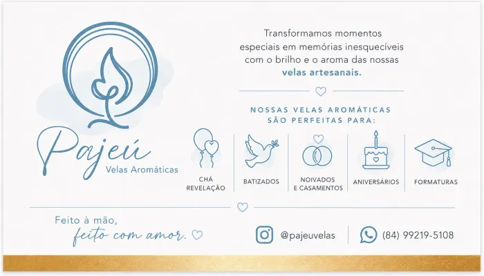 Velas aromáticas @pajeuvelas