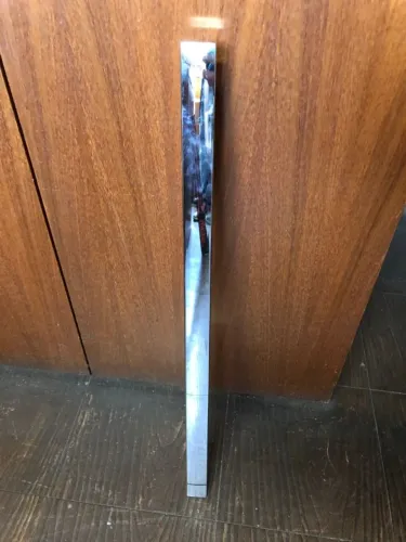 puxador reto aço inox 304 simples 30x10mm polido 600mm