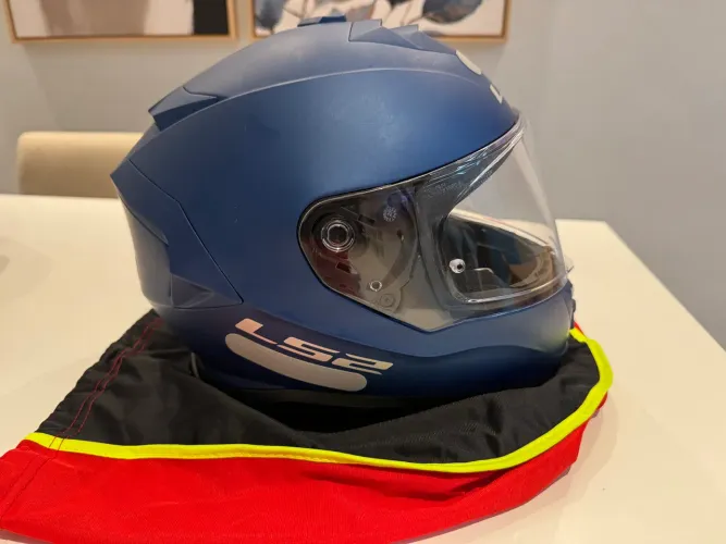 Capacete Ls2 Ff800 Monocolor Azul Fosco 