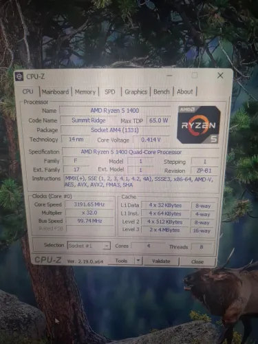 Processador ryzen 5 1400