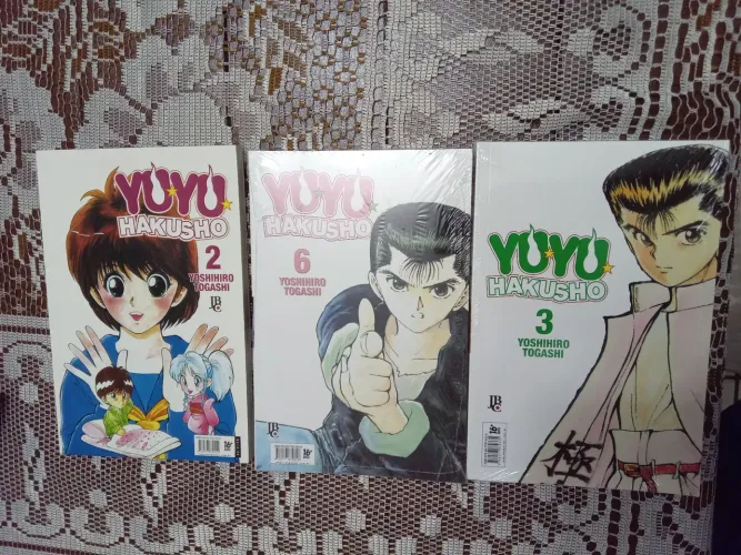 Três mangás de Yu yu Hakusho vols 2, 3 e 6