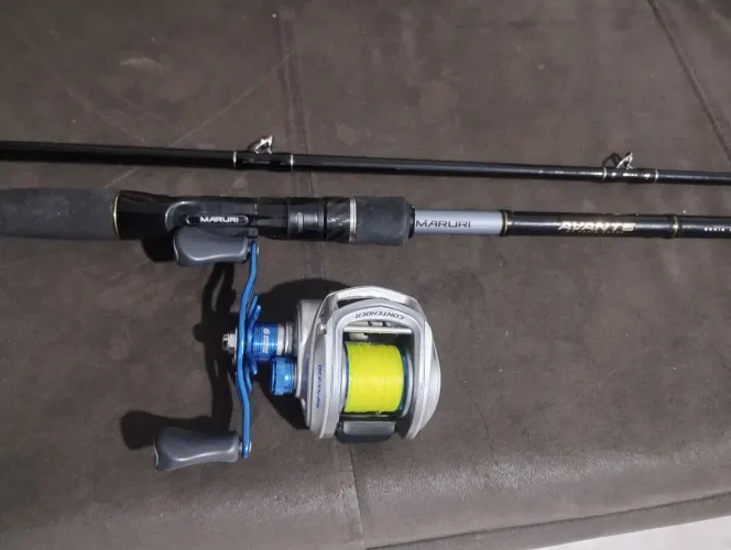 Carretilha Contender ocean esquerda +Vara Avante 2.70