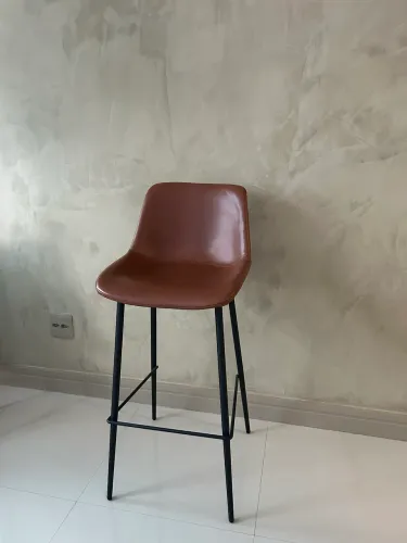 Banqueta alta courino 