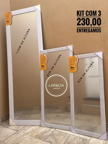 Kit espelhos. Entrega gratis para maioria dos bairros