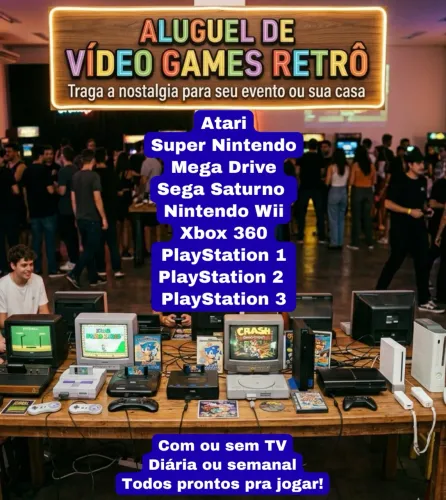 Aluguel de Vídeo Game por Diária ou Temporada