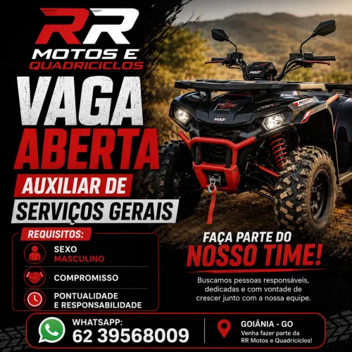Vaga de auxiliar serviços gerais