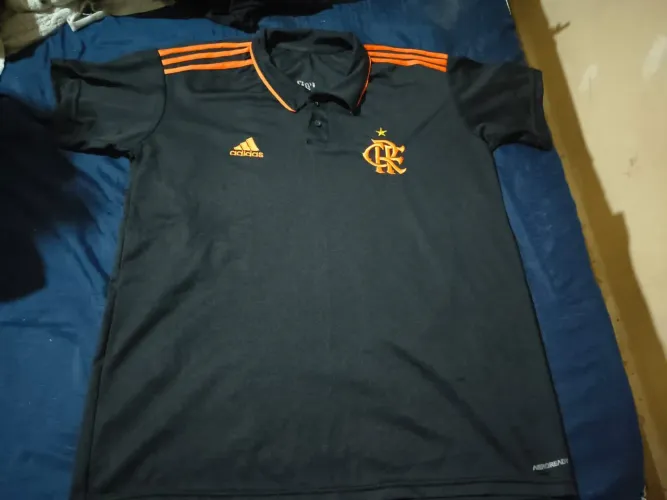 Blusa flamengo G preto e laranja