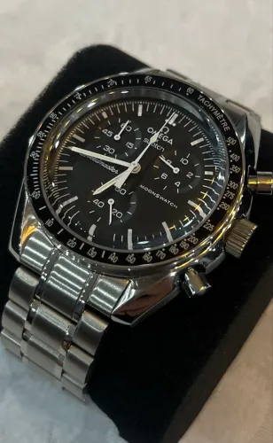 Relógio Swatch Omega Speedmaster Moonswatch em aço inoxidável 316L