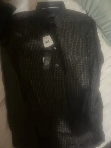 camisa social manga longa, preta. Nova, Nunca usada.