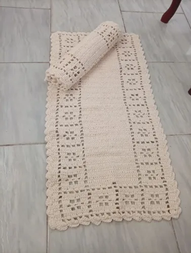 Tapete de crochê 44x86