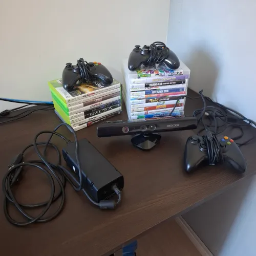 Kinect + Fonte + Jogos| Xbox 360