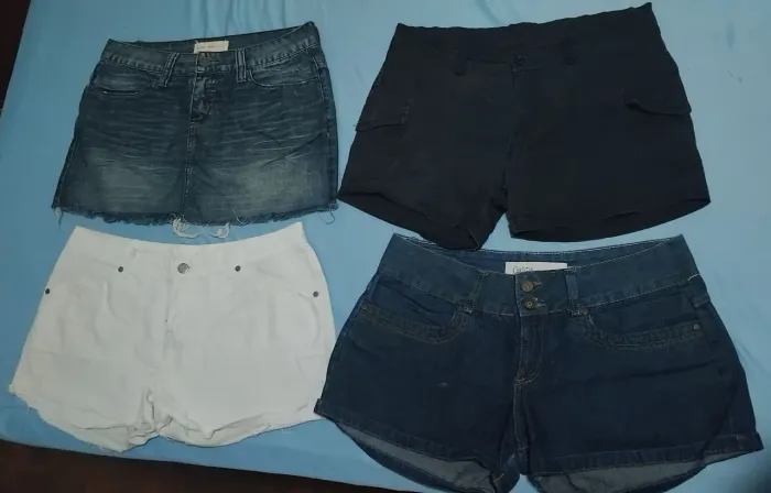 Shorts e saia jeans tam 42