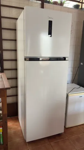 Geladeira Frost Free Duplex 347L Slim cor Branca Midea