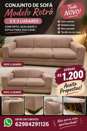 Lindo sofá retrô