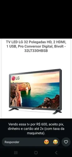 Tv smart LG com IA 32 POL