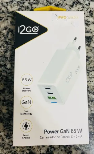 Carregador parede I2GO GaN 65W