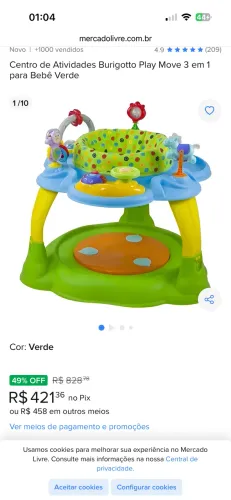 Play move( jump) Burigotto  em excelente estado