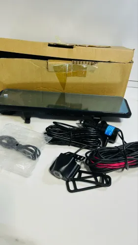 Retrovisor universal com câmera + câmera de ré 
