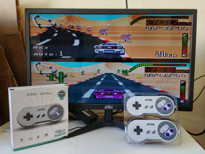 Vídeo game retro super Nintendo com dois Controles vários jogos e vários jogos
