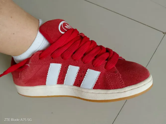 Tênis Adidas campus "primeira linha" vermelho