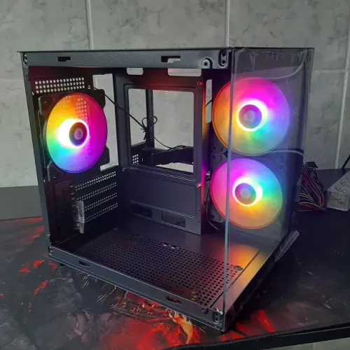IDEAL PARA GAMER - Gabinete Gamer Ninja Com 3 Fans RGB