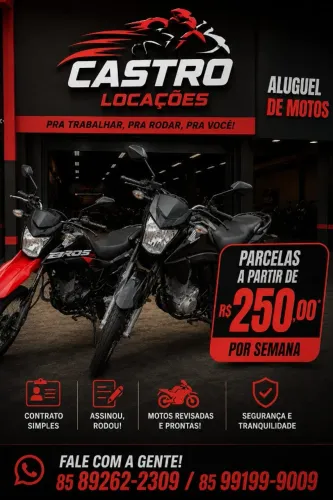 Motos com promessa de venda e aluguel