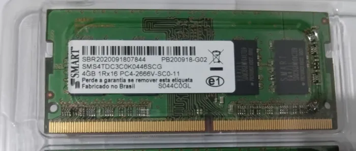 Memória RAM DDR4 2666 mhz 4GB Smart