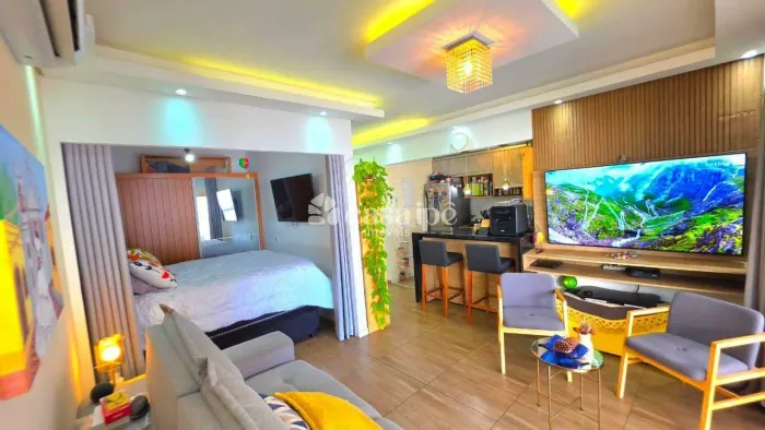Studio com 55m² | Closet | Vista Parcial para o Mar | Planejados | 1 Vaga | Lazer Completo