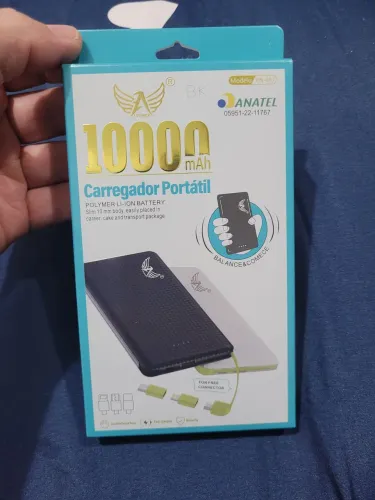 Carregador portátil 10.000 mah novo