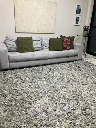Tapete de Algodão com Fio de Seda 3,25m x 3,25m