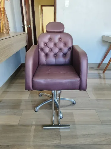 Cadeira Hidráulica para Salão de Beleza - Reclinável