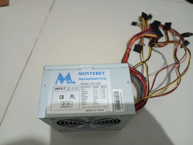 FONTE 550W MONTERY PARA PC