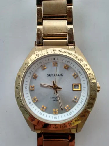Relógio seculus long life 5 atm