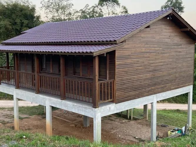 Casa a venda no loteamento nova coletora em lauro Müller