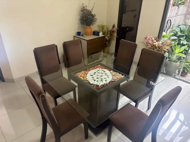 Mesa Tampo de vidro