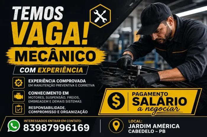 Mecânico com experiência 