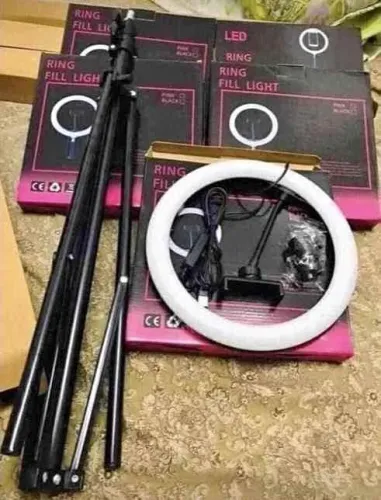 Super desconto: luminador 26cm Completo + Tripé 2.1m Ring Light Led