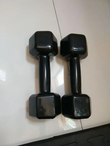 Par de halteres sextavado de 6kg.