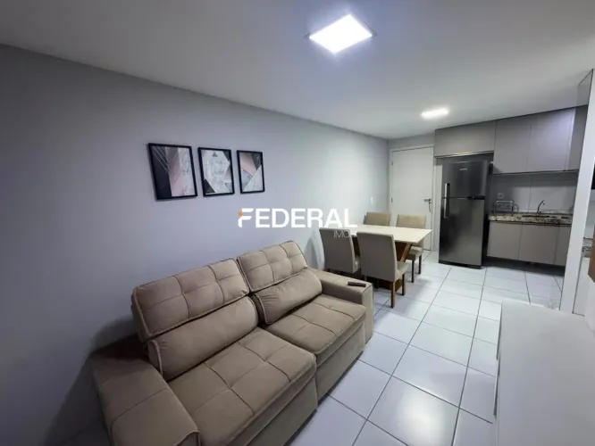Apartamento para Alugar Mobiliado com 34m², 1 quarto, 1 garagem - Boa Viagem