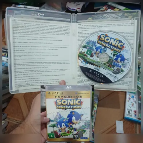 Jogo Sonic Generations Favoritos - Playstation 3