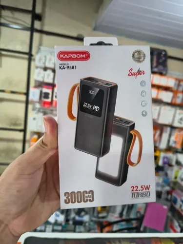 Carregador Portátil 30.000mAh Power Bank Luz Solar Turbo 22.5W
