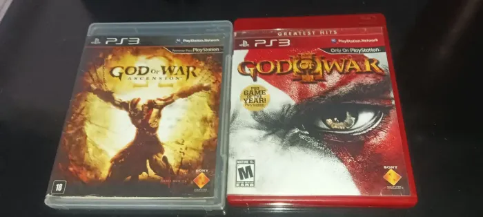 Blueray God of War 3 e Ascension PS3
