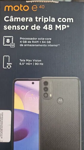 Moto E 40 4gb de ram+64gb